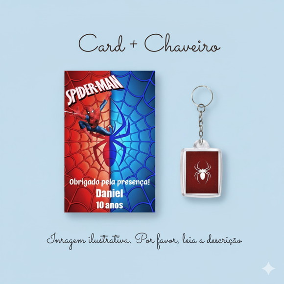 Chaveiro Personalizado Homem Aranha Lembrancinha Aniversário