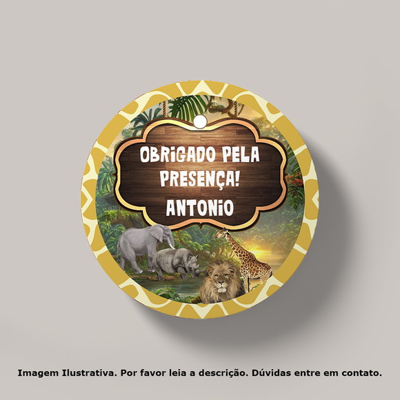 Tag Personalizada Safari Realista
