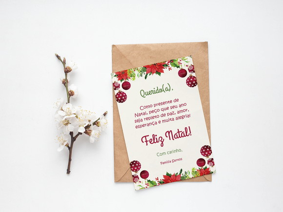 Cartão Digital Personalizado Natal em Família