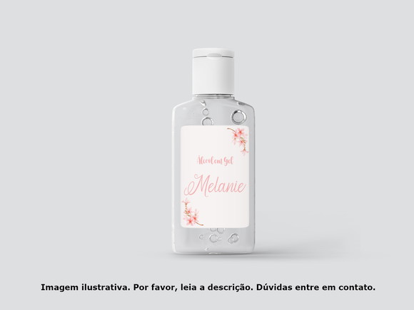 Adesivo Personalizado Frasco Floral