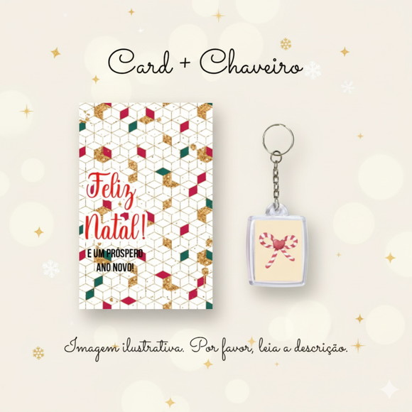 Chaveiro Personalizado Natal Lembrancinha Fim de Ano