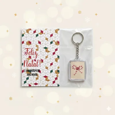 Chaveiro Personalizado Natal Lembrancinha Fim de Ano