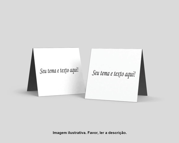 Cartão Agradecimento Mesa Personalizado