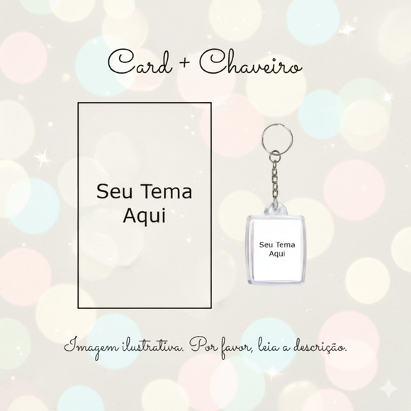 Chaveiro Personalizado - Qualquer Tema Lembrancinha Eventos