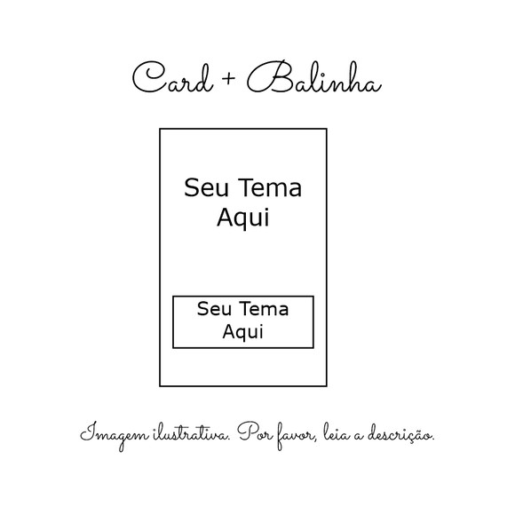 Balinha Personalizada com Card (15 Unidades)