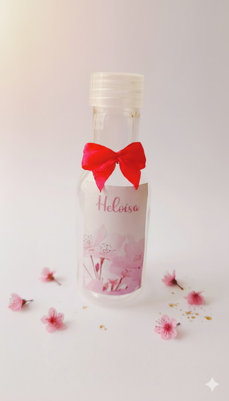Lembrancinha Maternidade Garrafinha Personalizada Floral