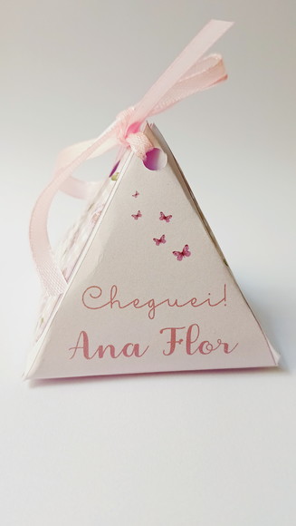 Caixa Porta Bombom Personalizada Maternidade Floral - Imagem 2