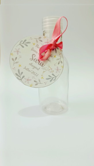 Garrafinha com Tag Personalizada Maternidade Floral - Imagem 2