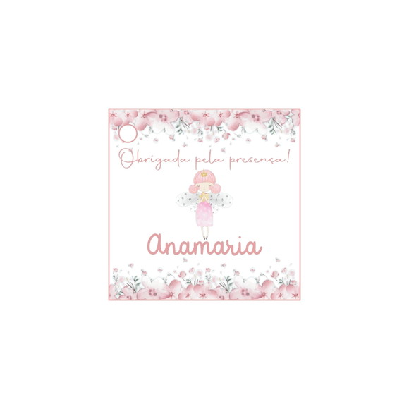 Tag Lembrancinha Personalizada Fadinha