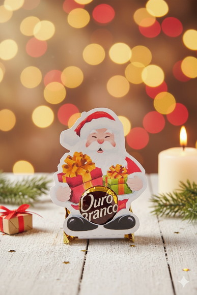 Porta Bombom Papai Noel