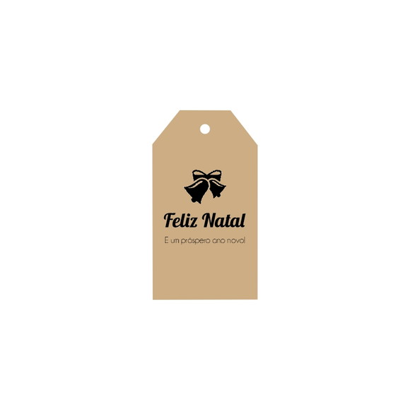 Tag Retangular Personalizada Natal