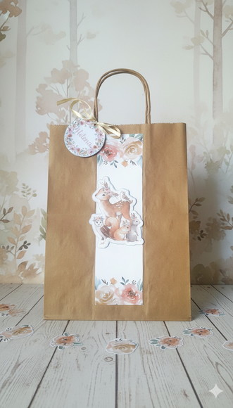 Sacolinha Kraft Personalizada Bosque Encantado