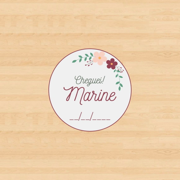 Tag Personalizada Cheguei - Imagem 2