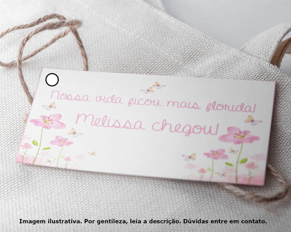 Tag Personalizada Jardim Floral