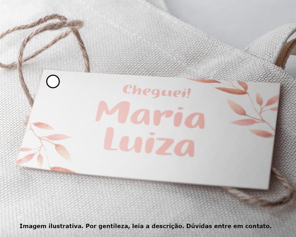 Tag Personalizada Maternidade Folhagem