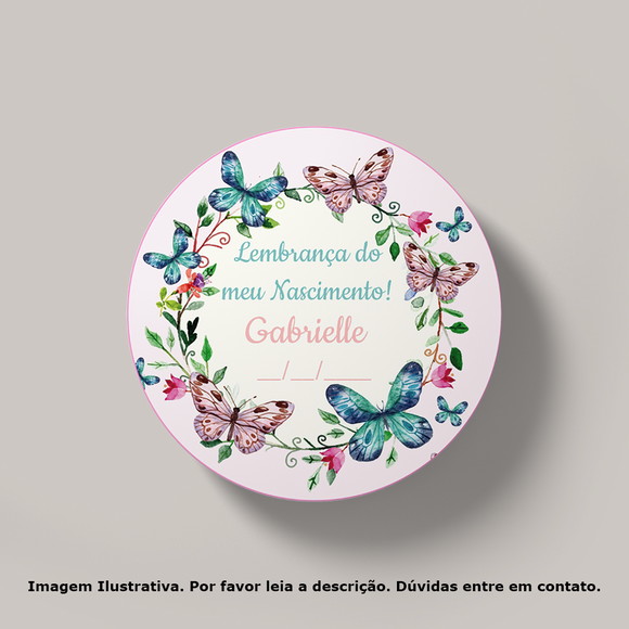 Tag Personalizada Jardim das Borboletas