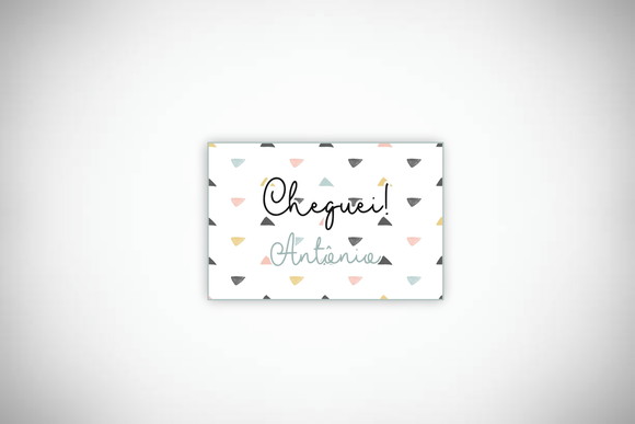 Tag Personalizada Maternidade Escandinavo sem Tema