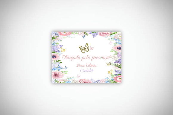 Tag Personalizada Jardim das Borboletas