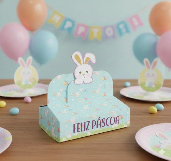 Porta Bis Duplo Personalizado Páscoa (20 Unidades)