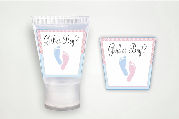 Adesivo Personalizado Álcool Gel Chá Revelação