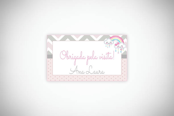 Tag Personalizada Maternidade Chuva de Amor