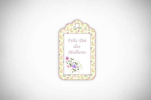 Tag Personalizada Dia da Mulher