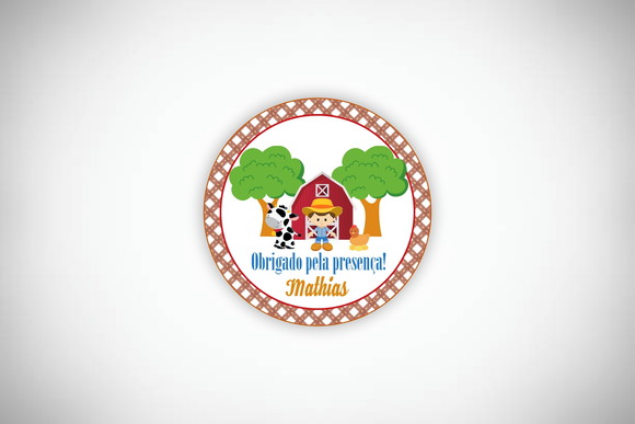Tag Personalizada Fazendinha