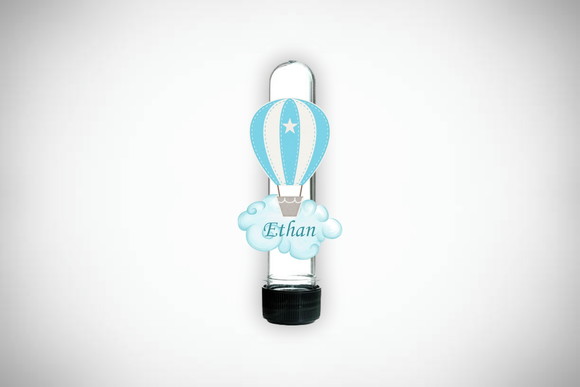Aplique Personalizado Tubete Balão Azul