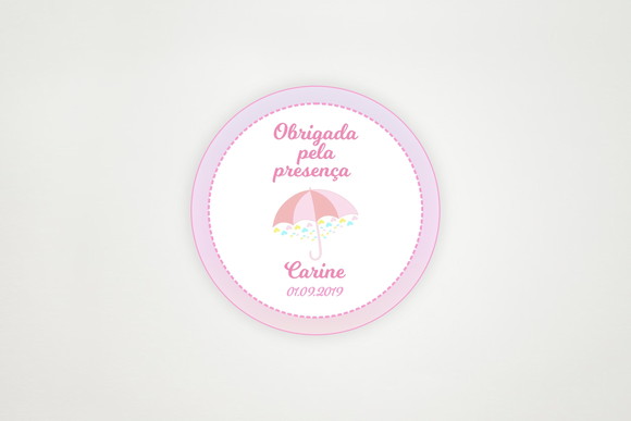 Tag Personalizada Chuva de Amor
