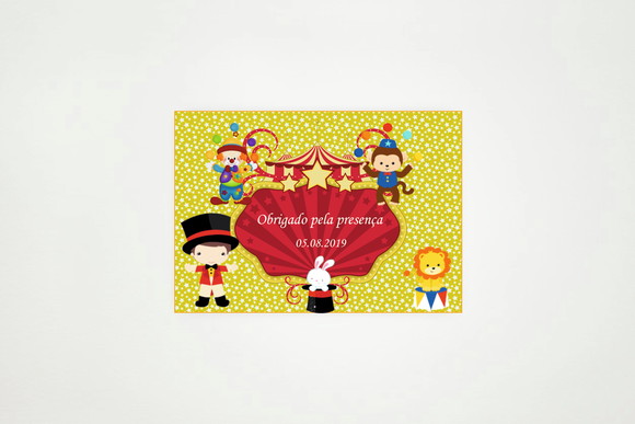 Tag Personalizada Circo Menino