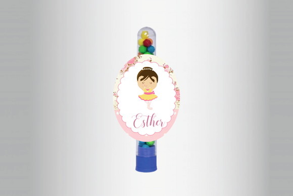 Adesivo Personalizado Tubete Bailarina