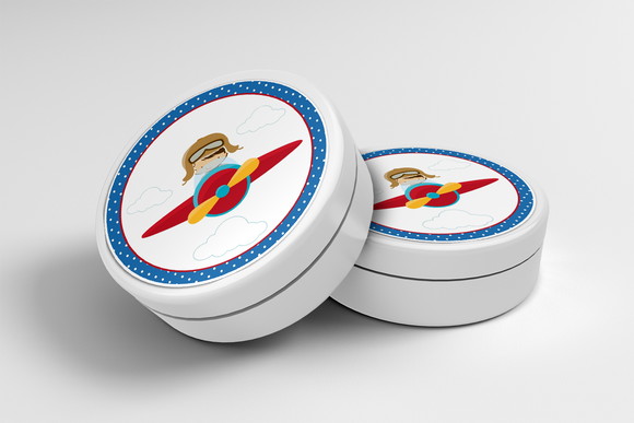 Adesivo Personalizado Latinha Aviador