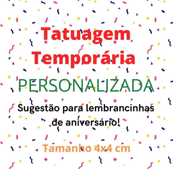 Tatuagens Temporárias Personalizadas