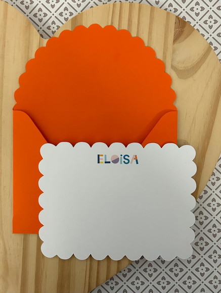 Cartão Infantil Escalope Personalizado - 10 Unidades