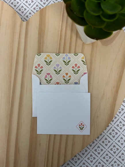 10 Mini Cartões + Envelopes