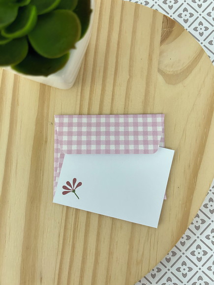 10 Mini Cartões + Envelopes