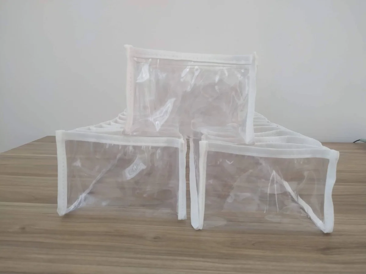 Colmeia Organizadora de Gaveta branco kit 3 tamanho P M G vai 5 udd de cada tamanho - Imagem 6