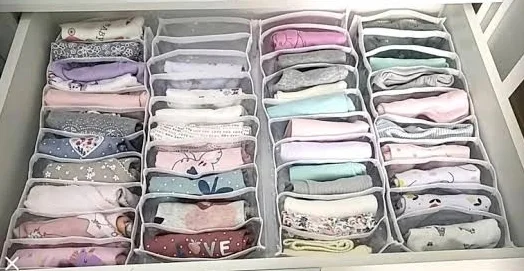 Colmeia Organizadora de Gaveta branco kit 3 tamanho P M G vai 5 udd de cada tamanho