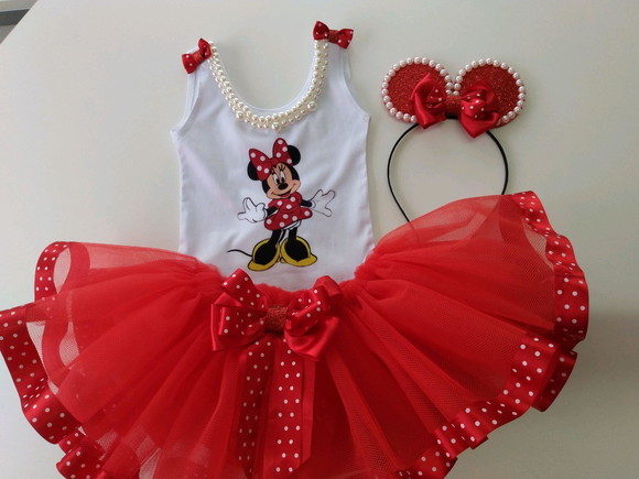 Roupa Minie Vermelha