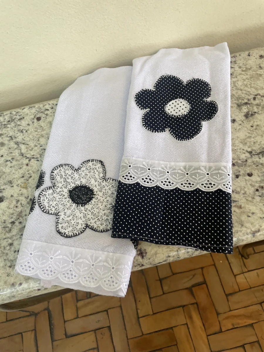 Kit pano de prato floral