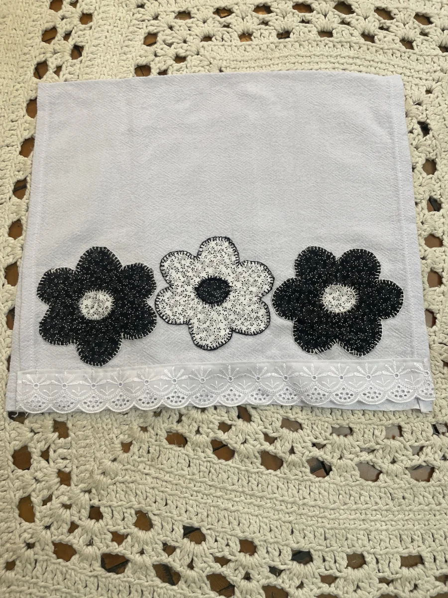 Kit pano de prato floral - Imagem 4