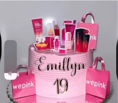 Arquivo de corte topo de bolo We Pink