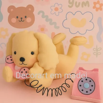 Boneca cachorrinha decoração festa feltro