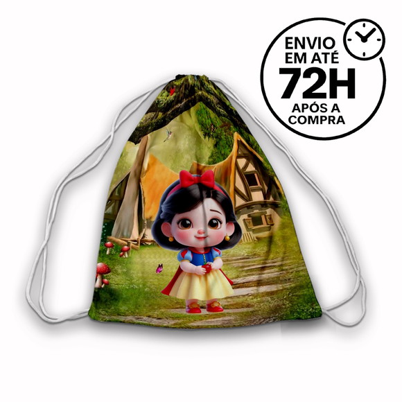 Mochilinha Saco Branca de Neve Baby