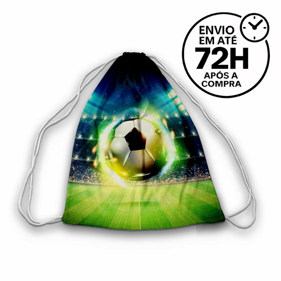 Mochilinha Saco Tema Futebol