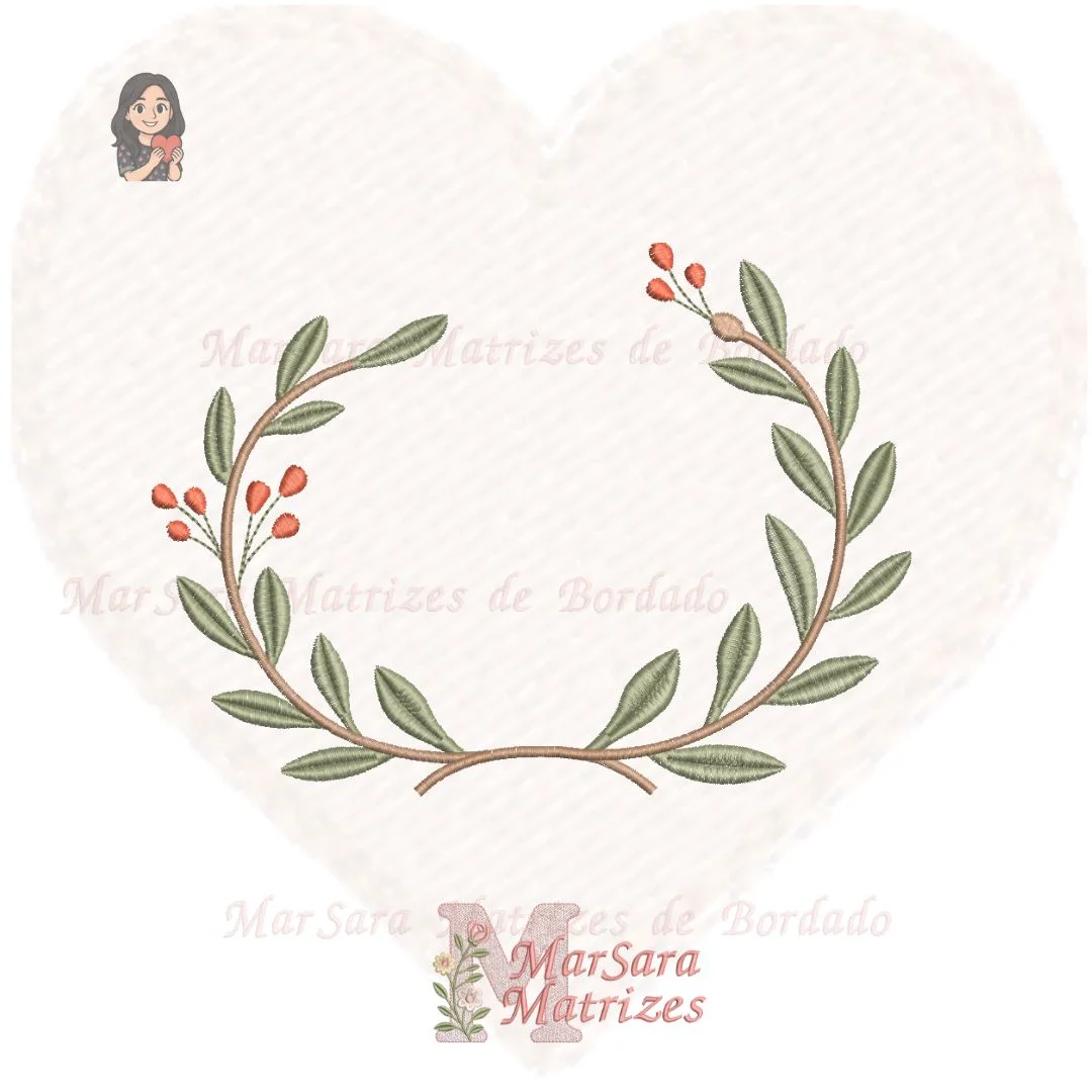 Matriz de Bordado - Coleção Moldura Floral Boho - Imagem 6