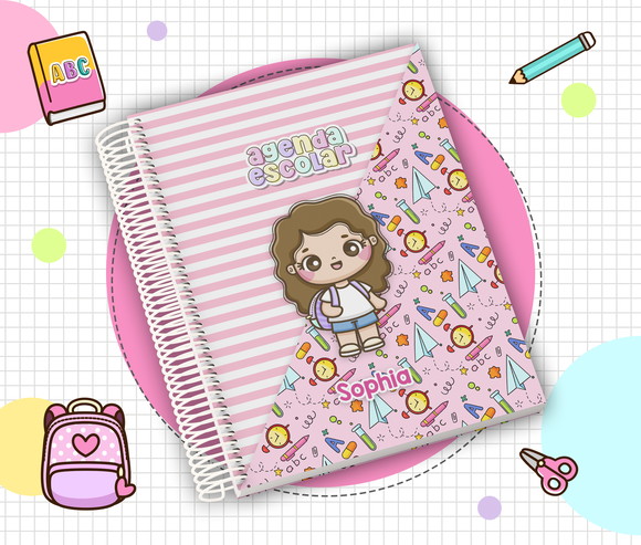 Agenda Escolar Infantil 2026 Personalizada