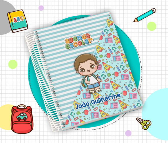 Agenda Escolar Infantil 2026 Personalizada
