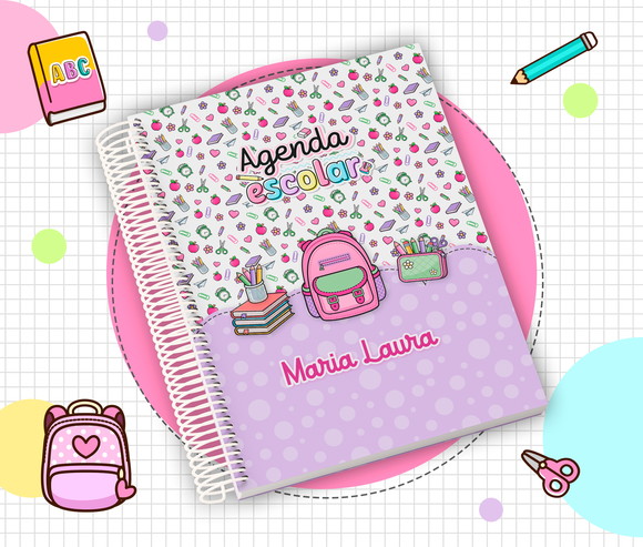 Agenda Escolar Infantil 2026 Personalizada