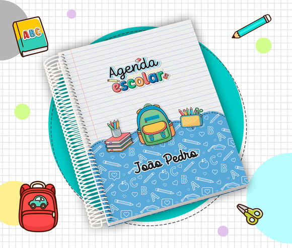 Agenda Escolar Infantil 2026 Personalizada